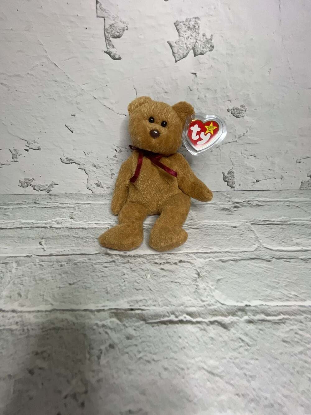 Ty Beanie Baby Curly The Bear Plush Toy